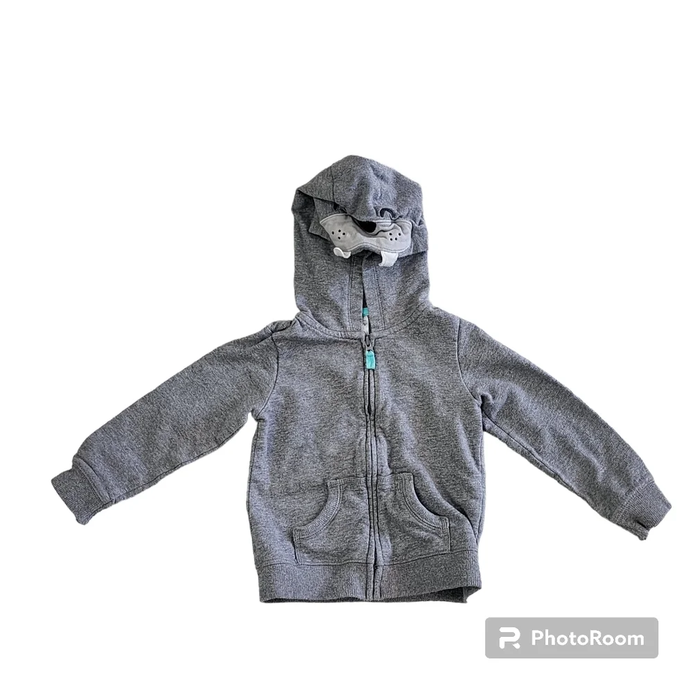 Carter's zip up hoodie size 24 months gray